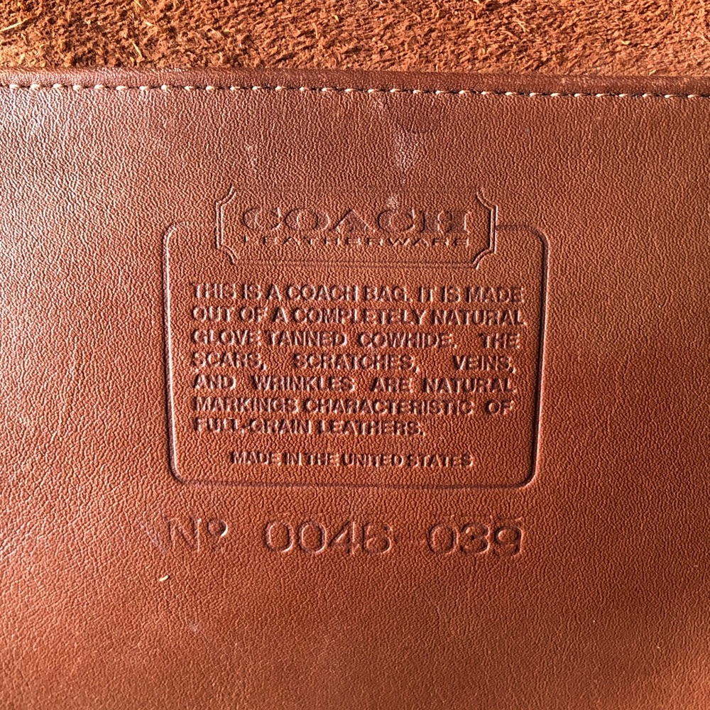 Vintage Coach Bleeker Feeder Bucket Bag British Tan Crossbody Shoulder - Picture 3 of 15